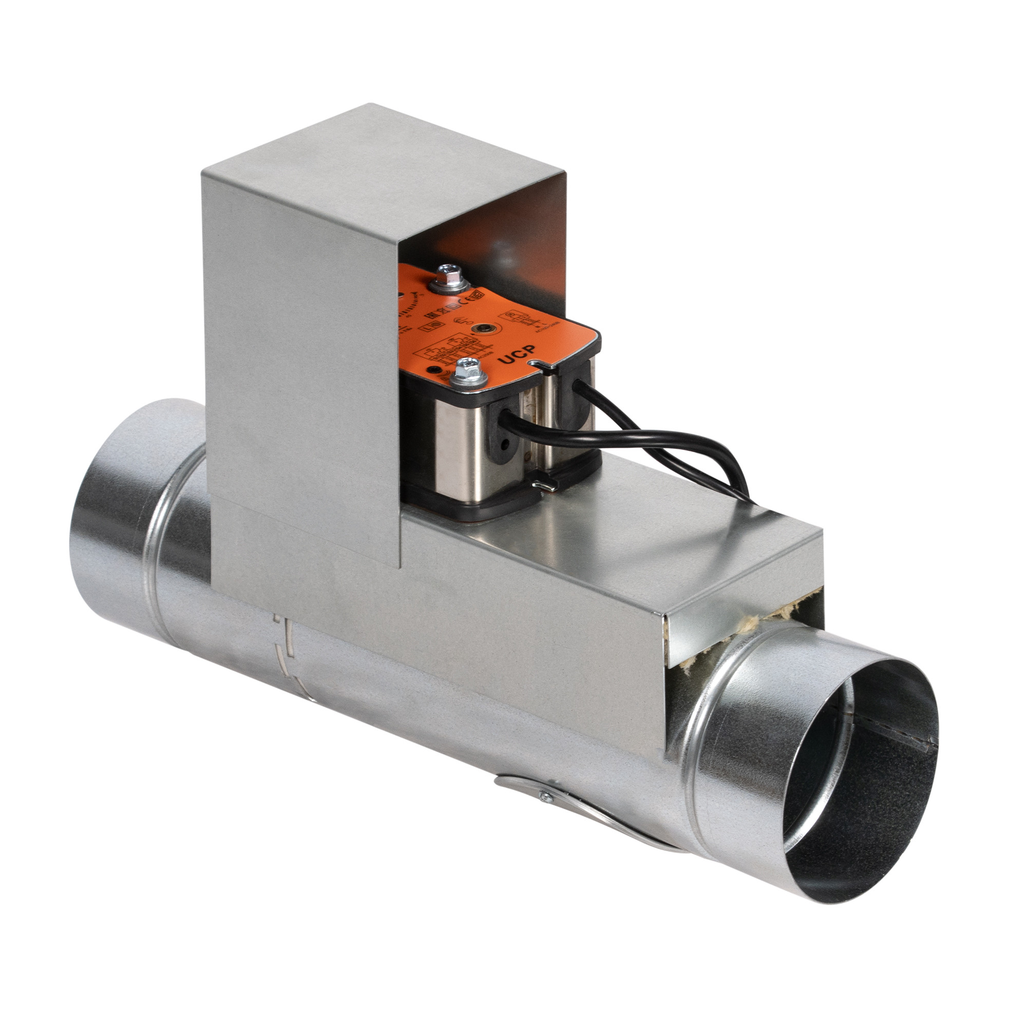 Клапан противопожарный SHUFT SHFDO-90-O-d125-MB230-0-0-Kl-0