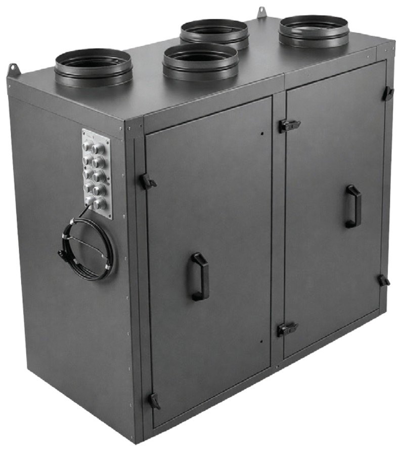 Приточно-вытяжная установка с роторным рекуператором RWN-RR-1700(50c)-ЕС-W-Vertical(N)