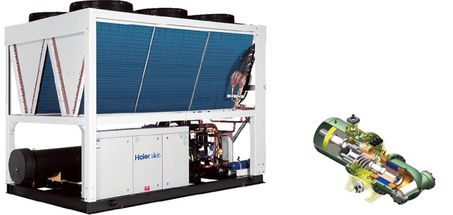 Винтовой чиллер Haier CI0550PANF с воздушным охлаждением Винтовой чиллер Haier CI0550PANF с воздушным охлаждением